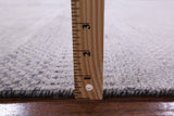 Grey Savannah Grass Handmade Wool & Silk Rug - 8' 1" X 9' 10" - Golden Nile