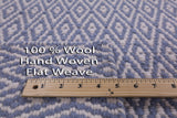 Flat Weave Wool Rug - 9' 1" X 12' 1" - Golden Nile