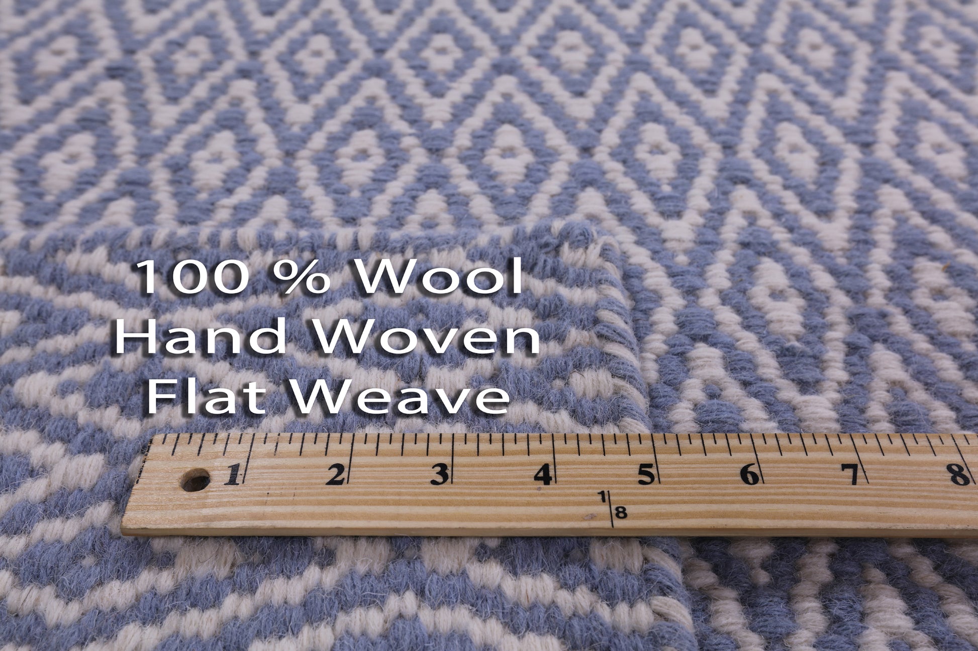 Flat Weave Wool Rug - 9' 1" X 12' 1" - Golden Nile