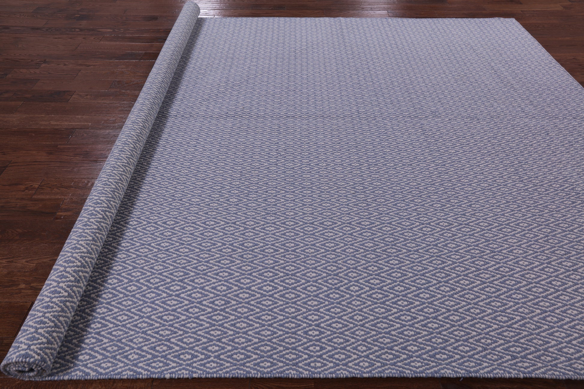 Flat Weave Wool Rug - 9' 1" X 12' 1" - Golden Nile