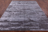 Abstract Contemporary Handmade Wool & Silk Rug - 8' 2" X 9' 10" - Golden Nile