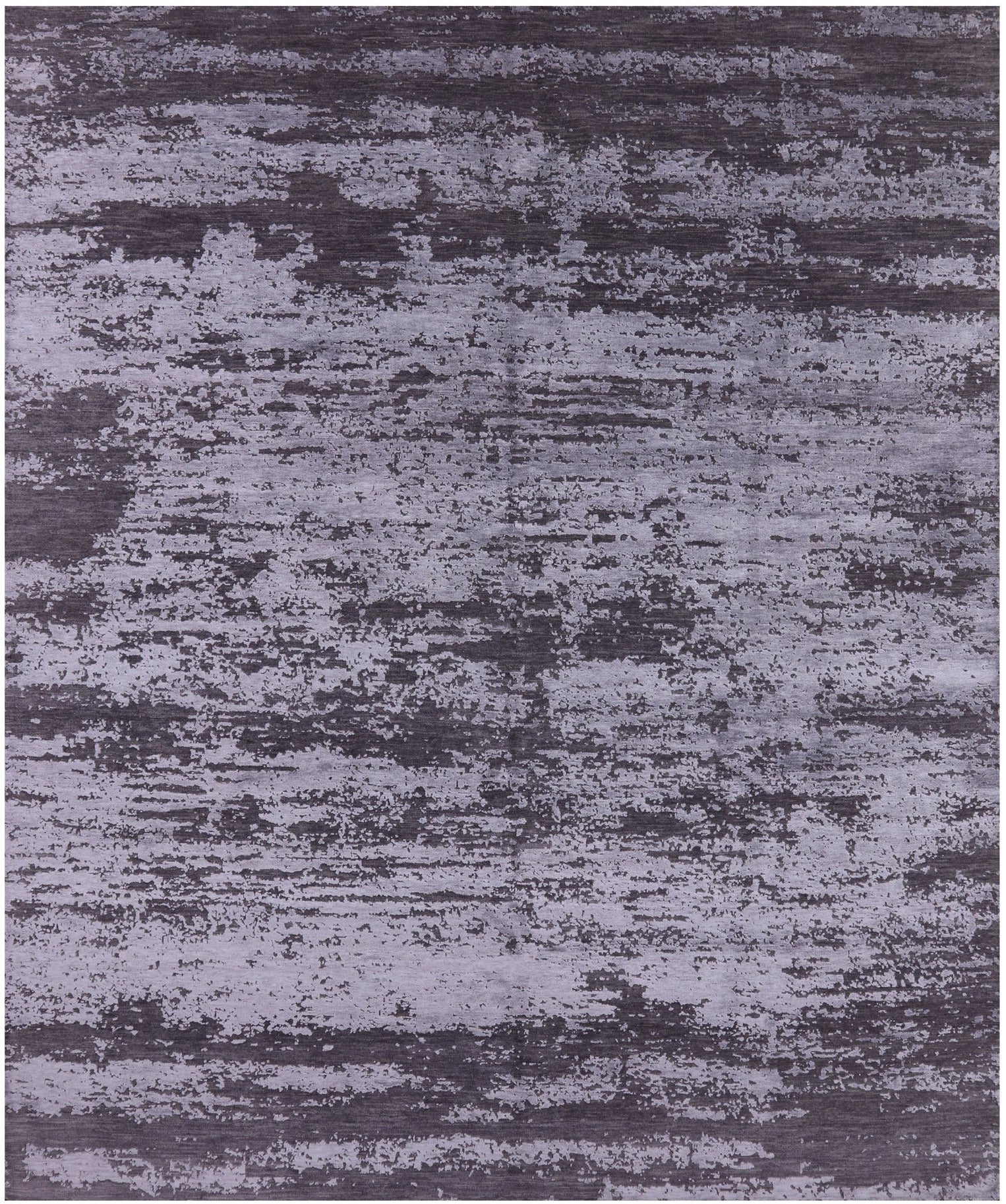 Abstract Contemporary Handmade Wool & Silk Rug - 8' 2" X 9' 10" - Golden Nile