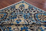 Ivory William Morris Hand Knotted Wool Rug - 8' 9" X 11' 8" - Golden Nile