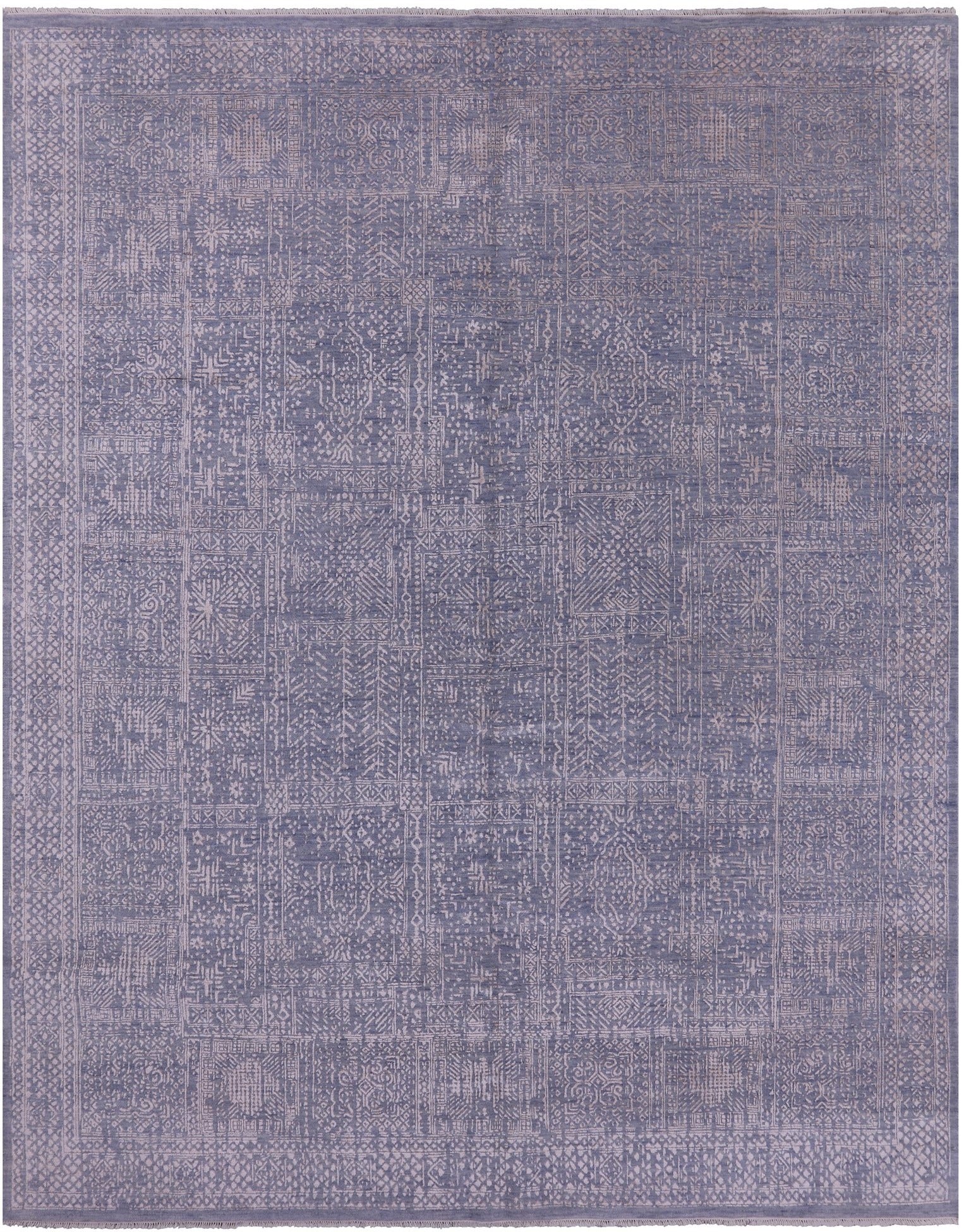 Modern Handmade Wool Rug - 8' 0" X 10' 0" - Golden Nile