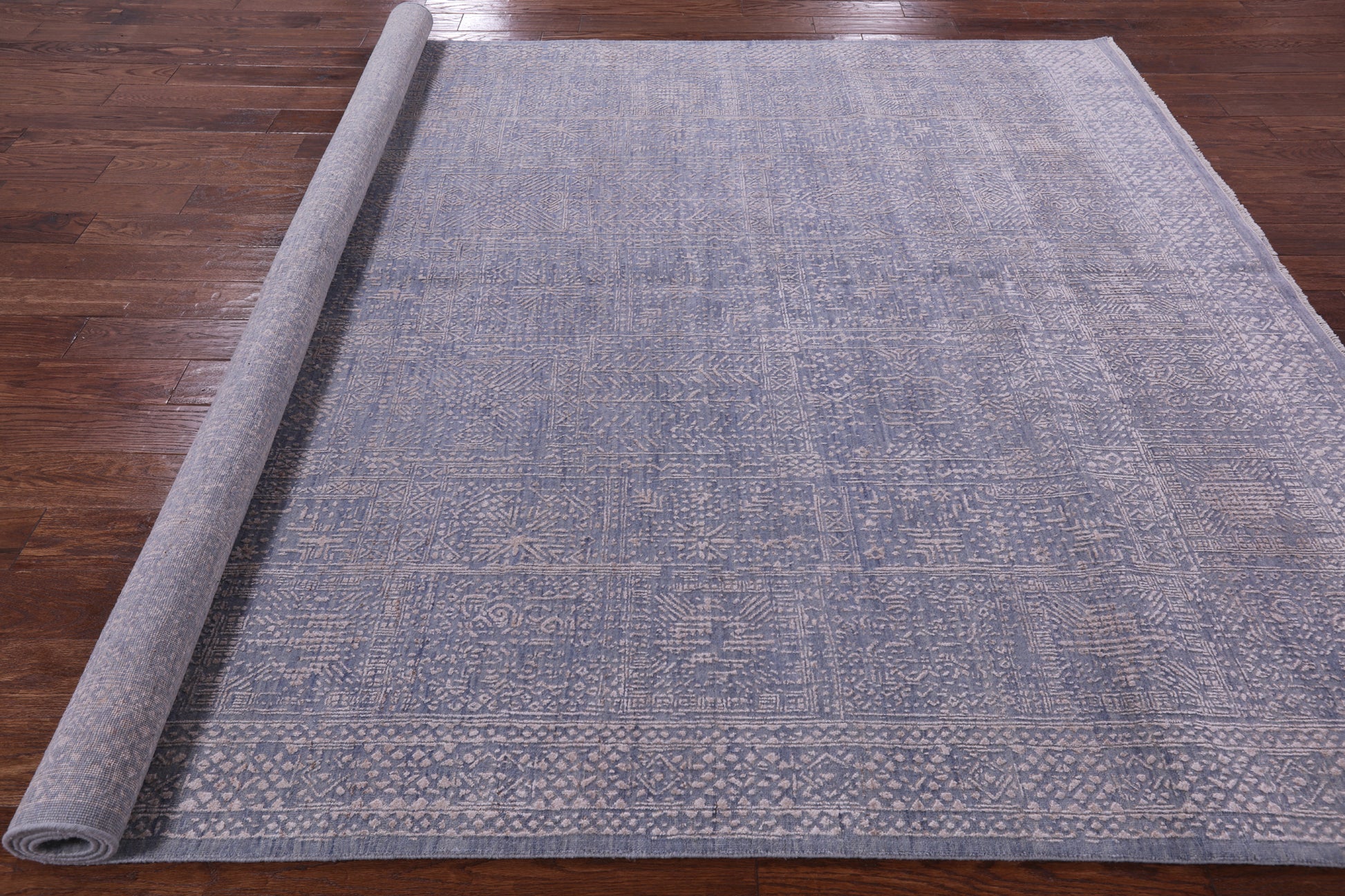 Modern Handmade Wool Rug - 8' 0" X 10' 0" - Golden Nile