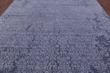 Modern Hand Knotted Wool & Silk Rug - 9' 1" X 12' 2" - Golden Nile