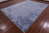Modern Hand Knotted Wool & Silk Rug - 9' 1" X 12' 2" - Golden Nile