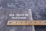 Modern Hand Knotted Wool & Silk Rug - 9' 1" X 12' 2" - Golden Nile