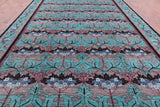 Grey William Morris Hand Knotted Wool Rug - 11' 9" X 18' 2" - Golden Nile