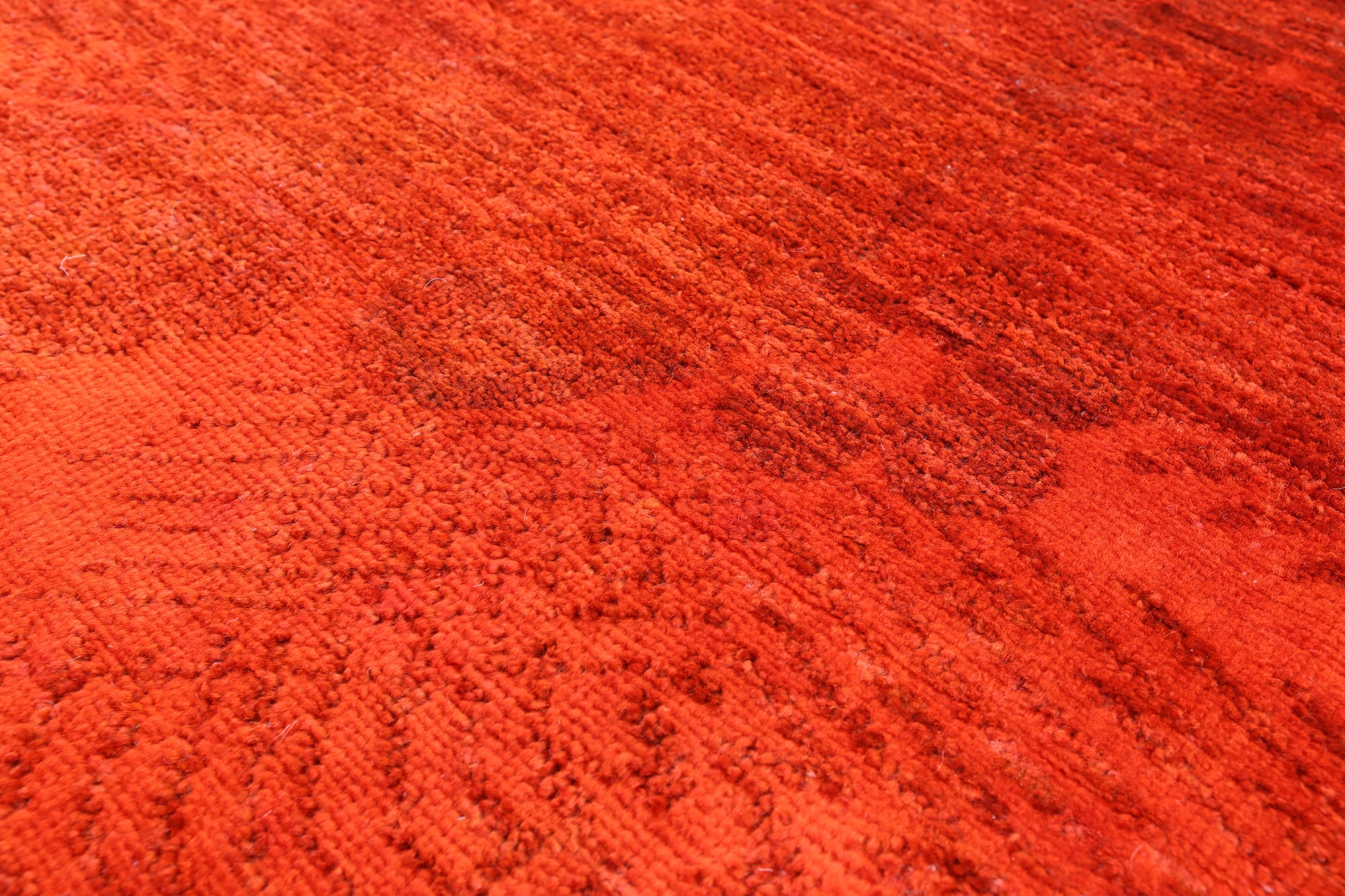 Full Pile Overdyed Hand Knotted Wool Rug - 4' 1" X 5' 10" - Golden Nile