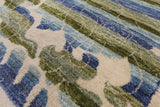 Ivory William Morris Rose Garden Hand Knotted Wool Rug - 4' 1" X 6' 3" - Golden Nile