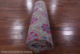 Grey William Morris Hand Knotted Wool Rug - 9' 10" X 14' 5" - Golden Nile