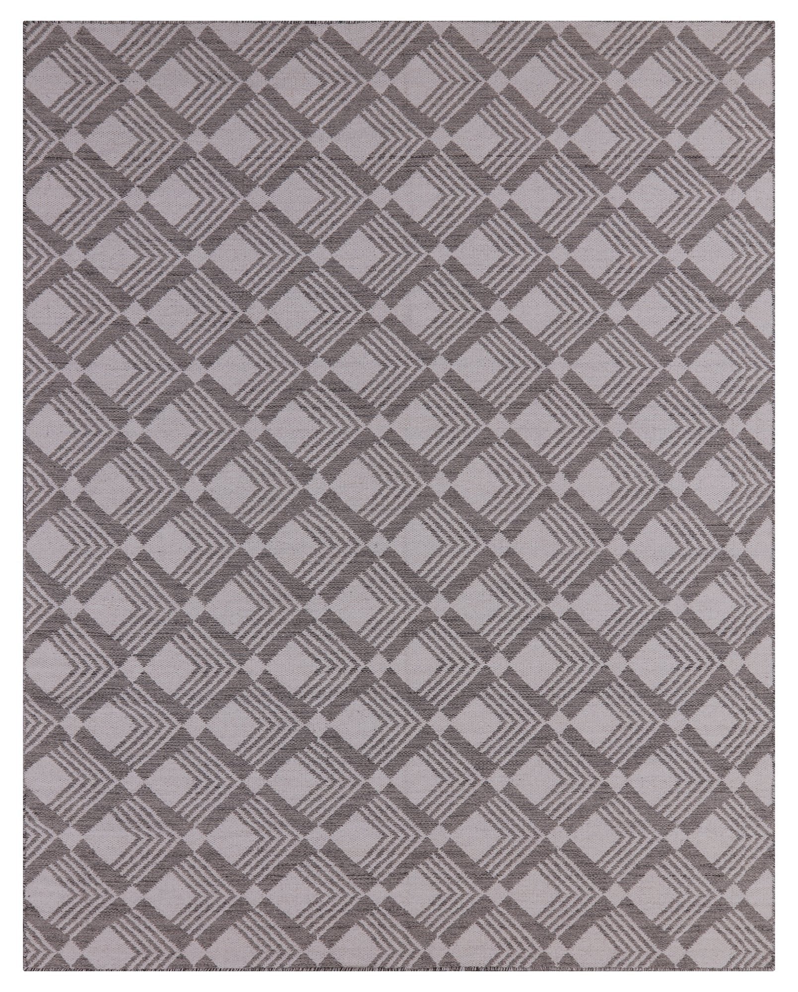 Flat Weave Wool Rug - 8' 1" X 10' 1" - Golden Nile
