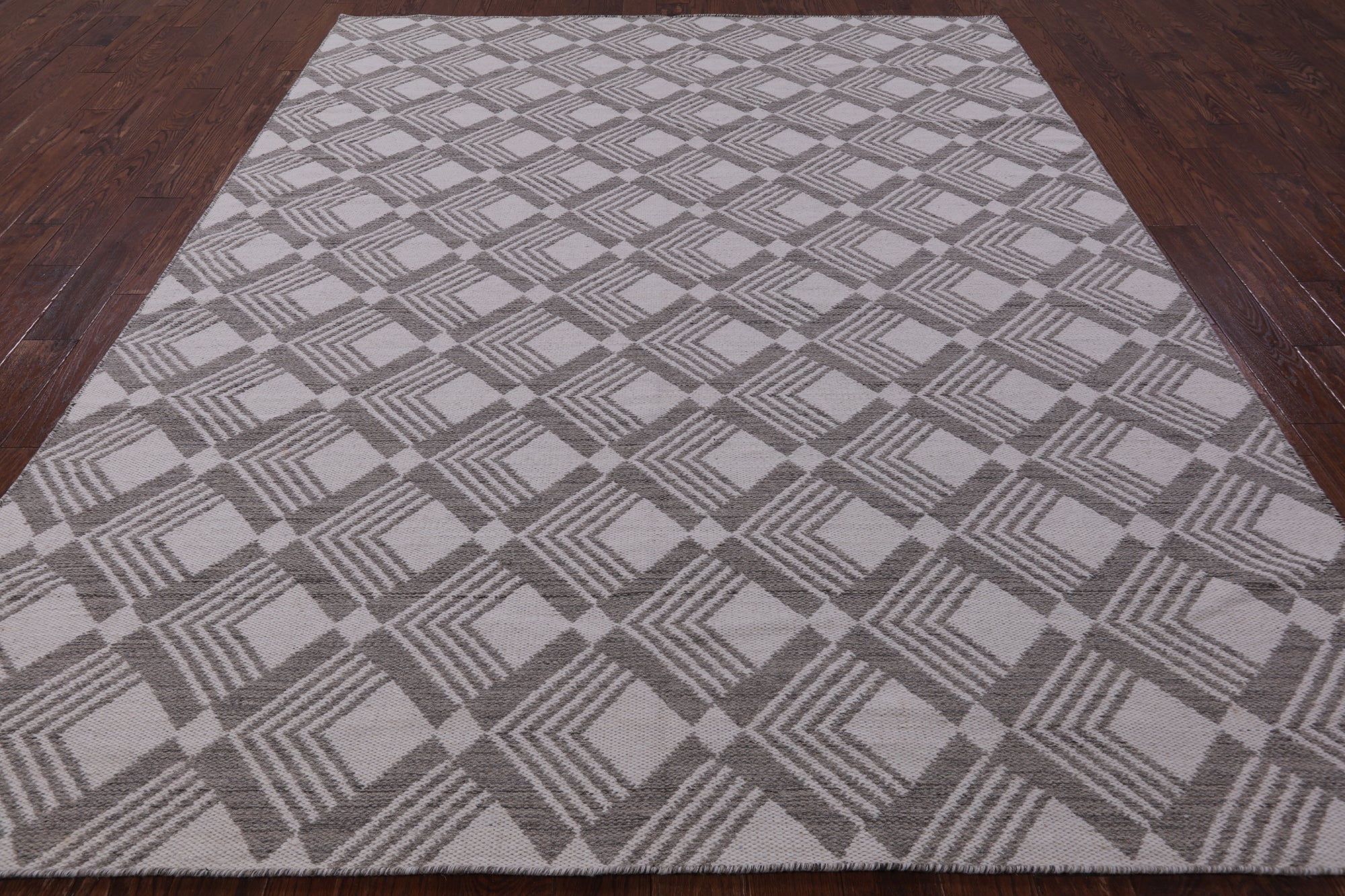 Flat Weave Wool Rug - 8' 1" X 10' 1" - Golden Nile