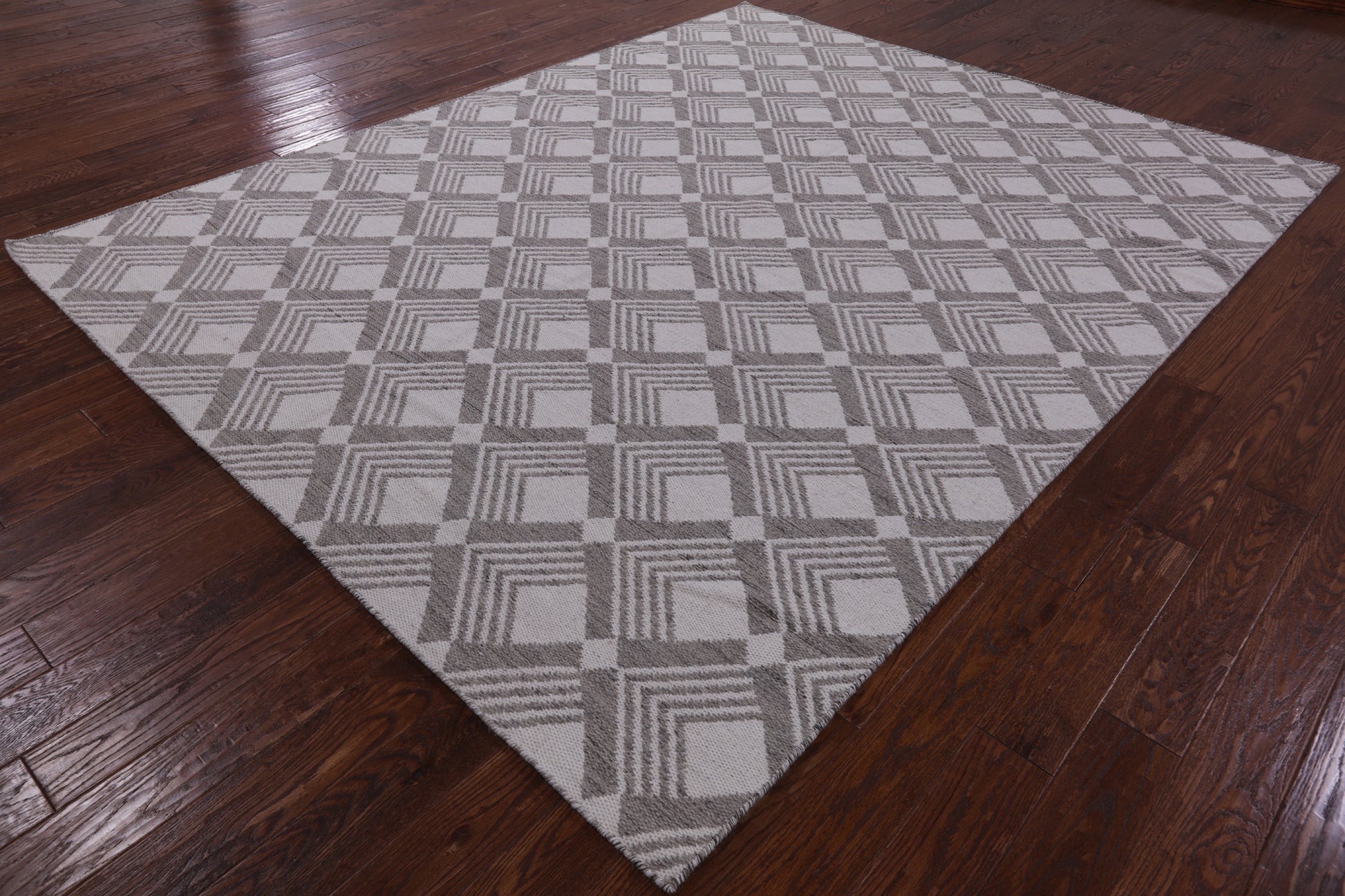 Flat Weave Wool Rug - 8' 1" X 10' 1" - Golden Nile