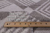 Flat Weave Wool Rug - 8' 1" X 10' 1" - Golden Nile