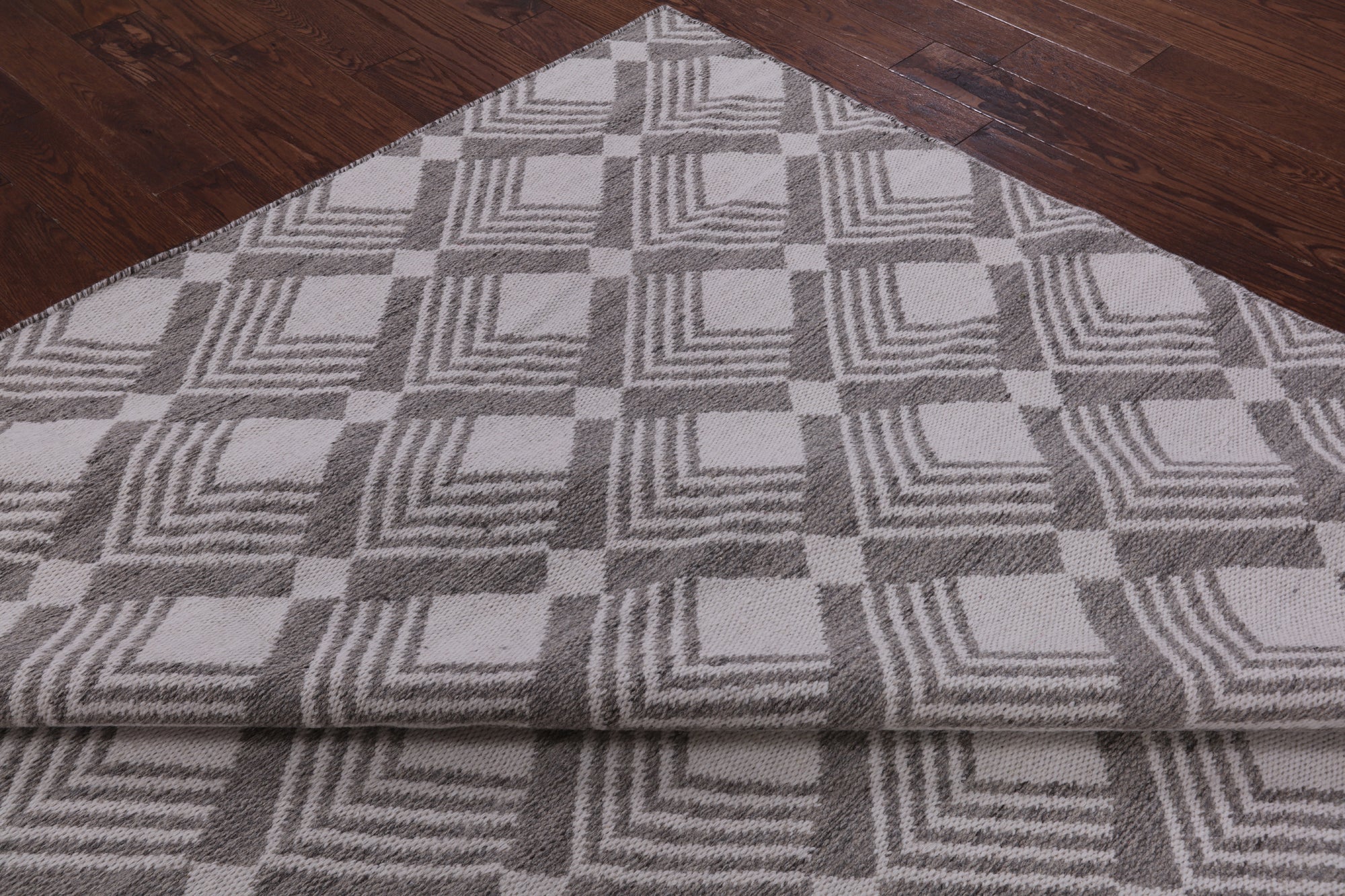 Flat Weave Wool Rug - 8' 1" X 10' 1" - Golden Nile