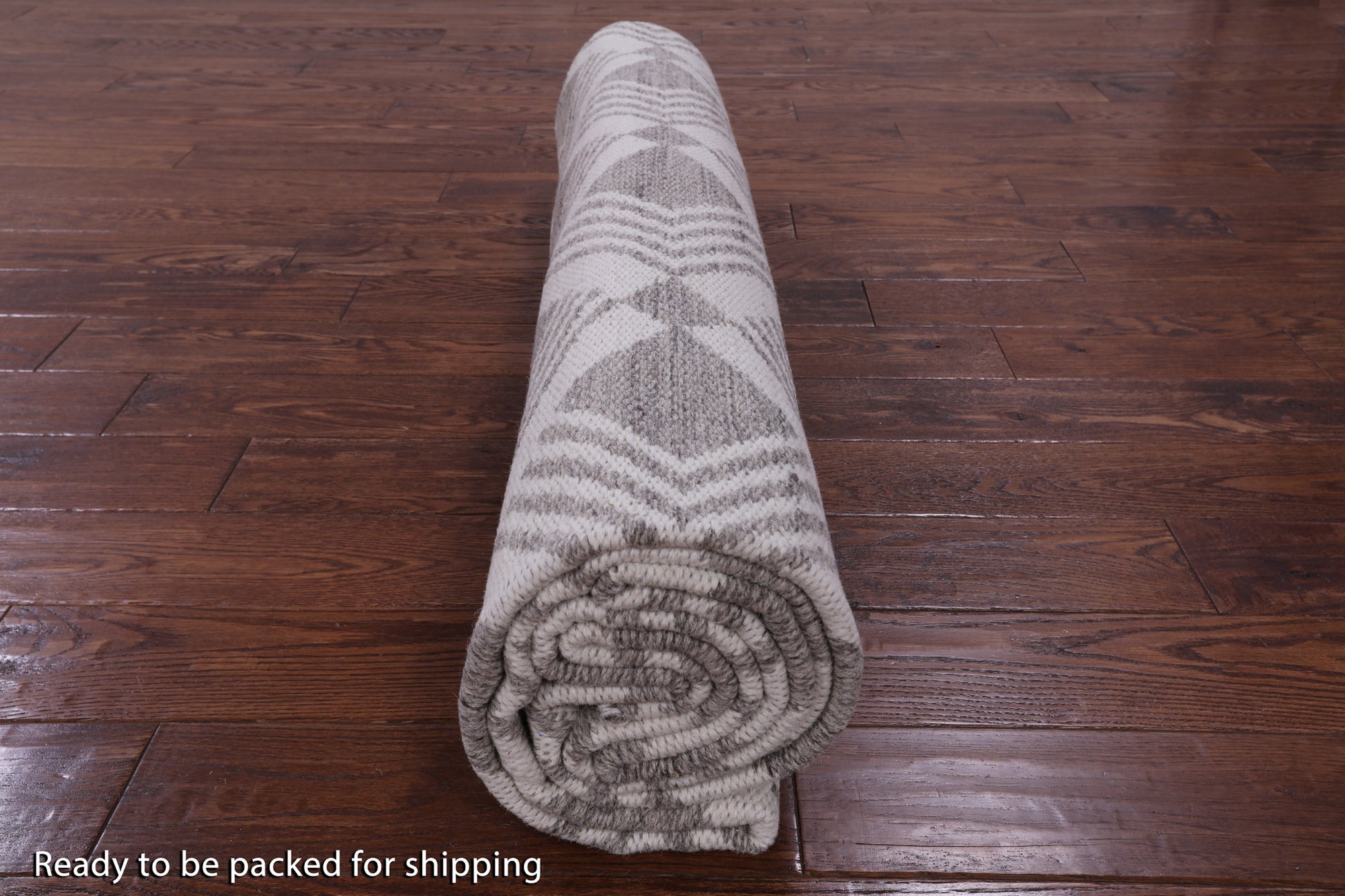Flat Weave Wool Rug - 8' 1" X 10' 1" - Golden Nile