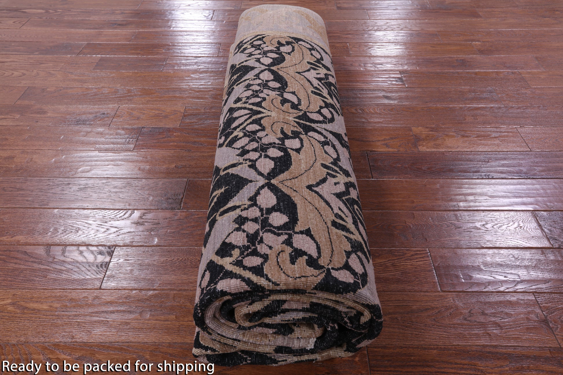 William Morris Handmade Wool Rug - 8' 10" X 12' 3" - Golden Nile
