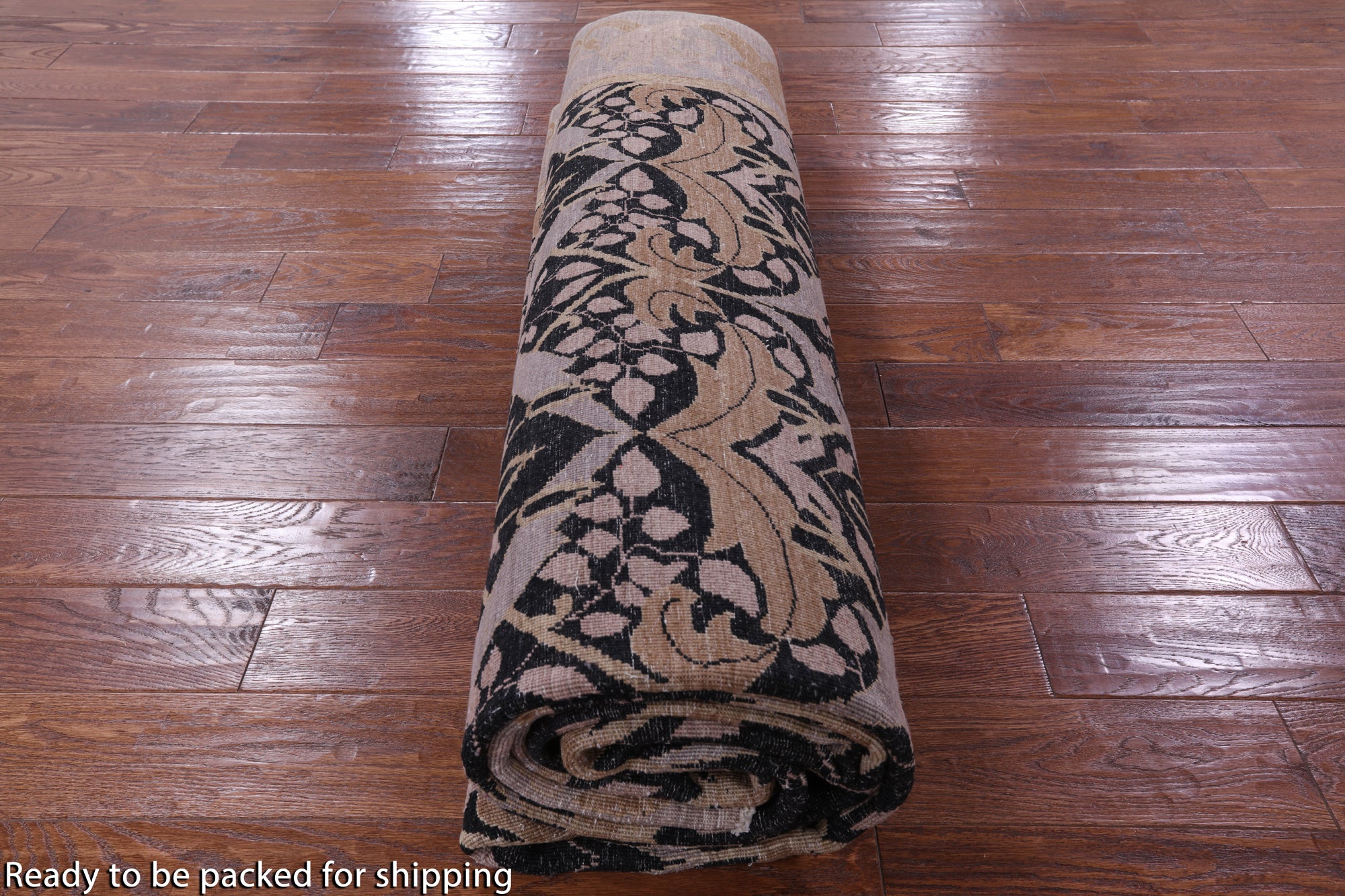William Morris Handmade Wool Rug - 8' 10" X 12' 3" - Golden Nile