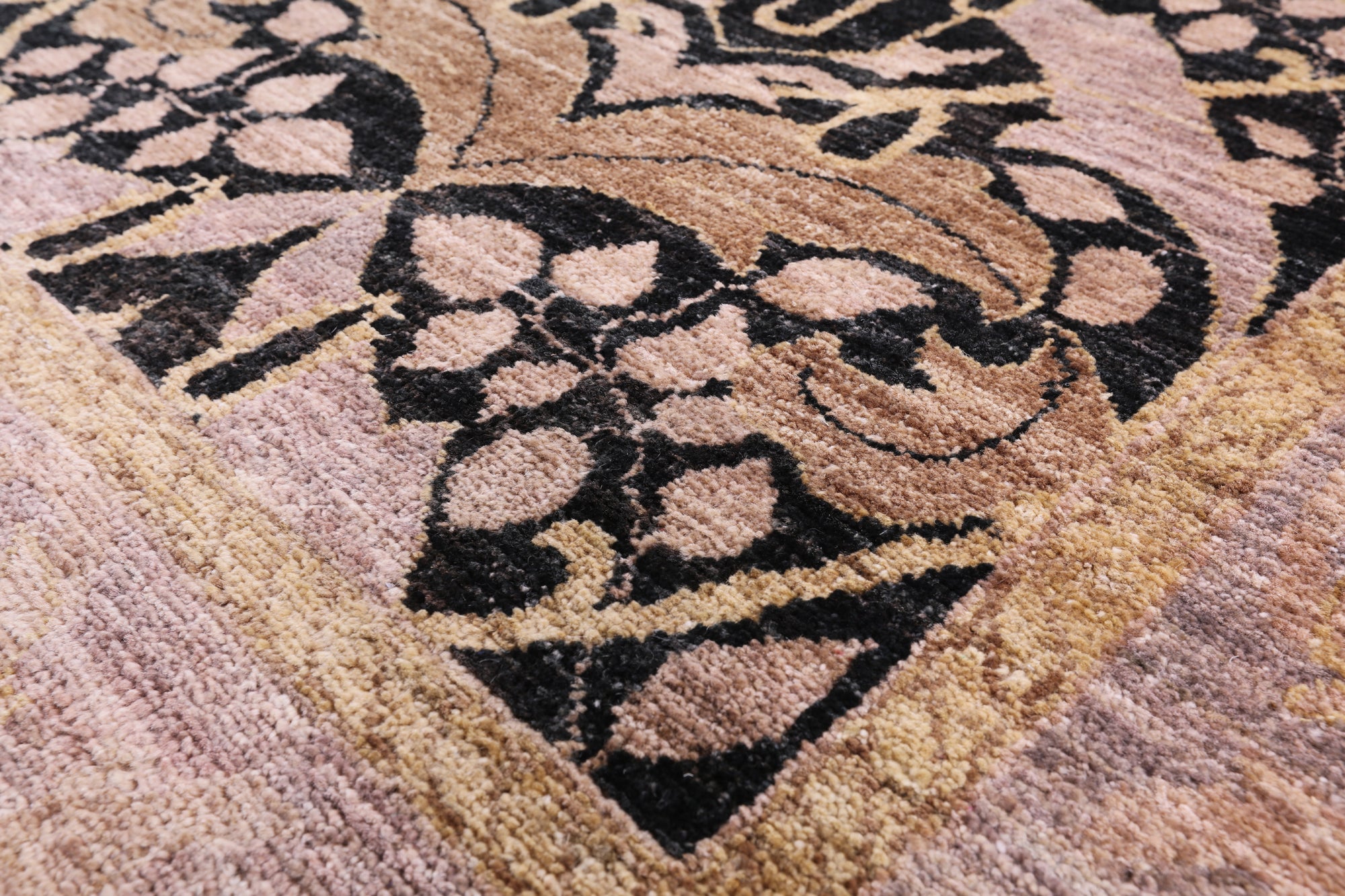 William Morris Handmade Wool Rug - 8' 10" X 12' 3" - Golden Nile