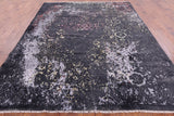 Abstract Contemporary Hand Knotted Wool & Silk Rug - 8' 2" X 10' 4" - Golden Nile
