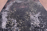 Abstract Contemporary Hand Knotted Wool & Silk Rug - 8' 2" X 10' 4" - Golden Nile