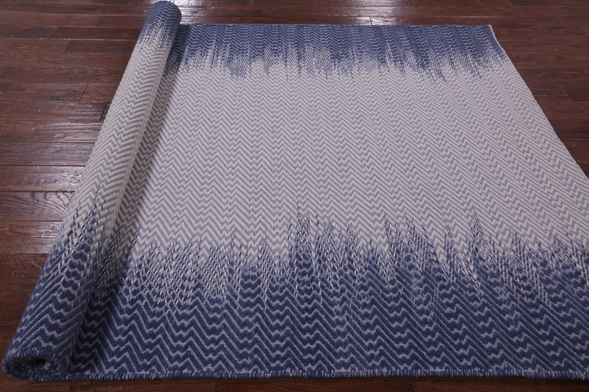 Flat Weave Wool Rug - 6' 1" X 9' 1" - Golden Nile