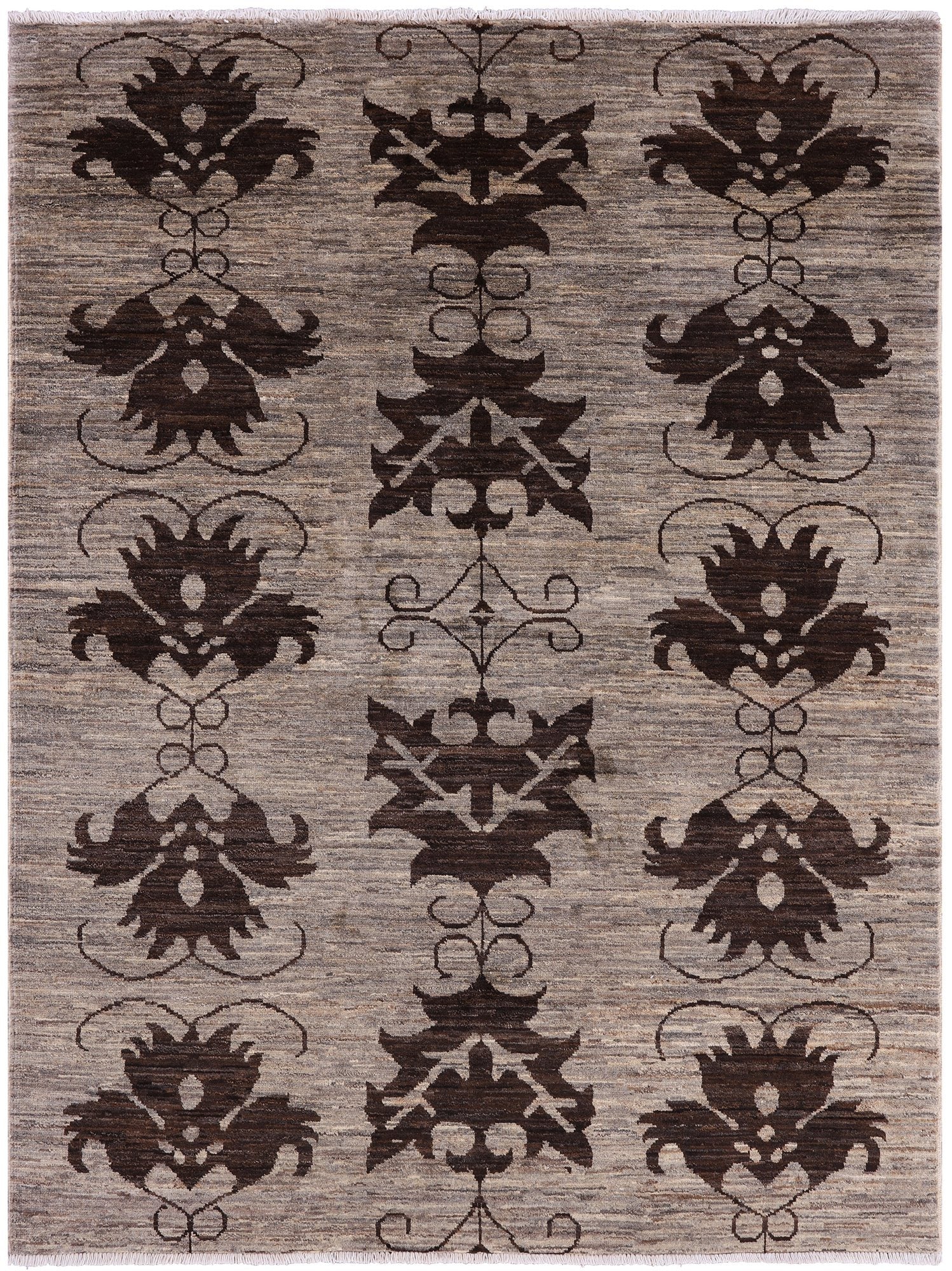 Tribal Persian Gabbeh Handmade Wool Rug - 4' 10" X 6' 5" - Golden Nile
