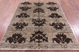 Tribal Persian Gabbeh Handmade Wool Rug - 4' 10" X 6' 5" - Golden Nile
