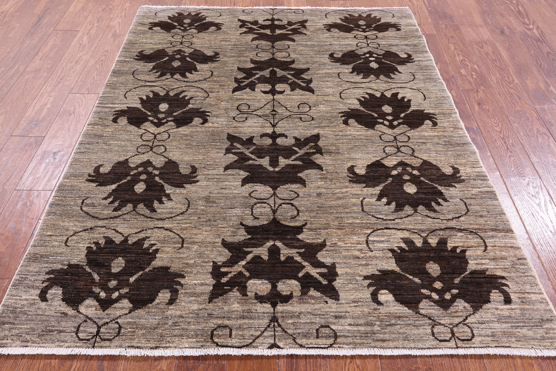 Tribal Persian Gabbeh Handmade Wool Rug - 4' 10" X 6' 5" - Golden Nile