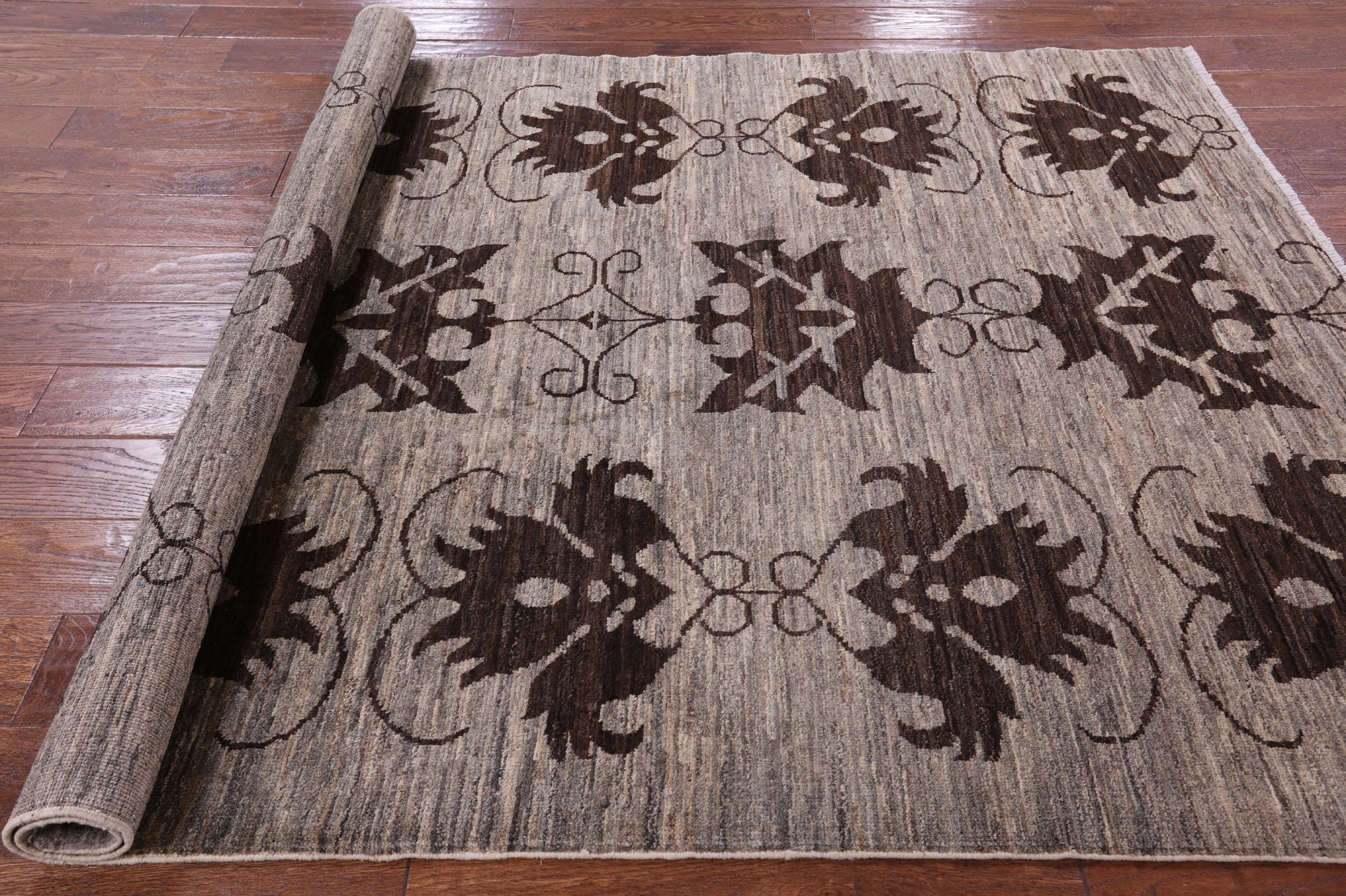 Tribal Persian Gabbeh Handmade Wool Rug - 4' 10" X 6' 5" - Golden Nile