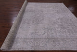Ivory Persian Vintage White Wash Hand Knotted Wool Rug - 9' 6" X 12' 11" - Golden Nile