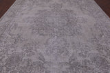 Ivory Persian Vintage White Wash Hand Knotted Wool Rug - 9' 6" X 12' 11" - Golden Nile