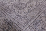 Ivory Persian Vintage White Wash Hand Knotted Wool Rug - 9' 6" X 12' 11" - Golden Nile