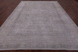 Ivory Persian Vintage White Wash Handmade Wool Rug - 9' 6" X 12' 1" - Golden Nile