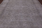 Ivory Persian Vintage White Wash Handmade Wool Rug - 9' 6" X 12' 1" - Golden Nile
