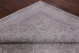Ivory Persian Vintage White Wash Handmade Wool Rug - 9' 6" X 12' 1" - Golden Nile
