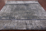 Abstract Contemporary Hand Knotted Wool & Silk Rug - 8' 11" X 12' 1" - Golden Nile