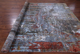 Modern Hand Knotted Wool & Silk Rug - 9' 1" X 12' 2" - Golden Nile