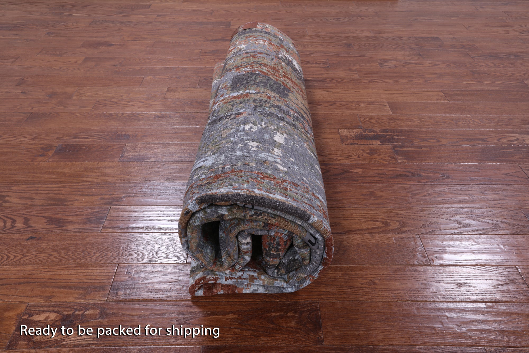 Modern Hand Knotted Wool & Silk Rug - 9' 1" X 12' 2" - Golden Nile