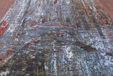 Modern Hand Knotted Wool & Silk Rug - 9' 1" X 12' 2" - Golden Nile
