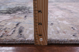 Abstract Modern Hand Knotted Wool & Silk Rug - 9' 1" X 12' 2" - Golden Nile