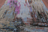 Modern Hand Knotted Wool & Silk Rug - 8' 1" X 10' 4" - Golden Nile