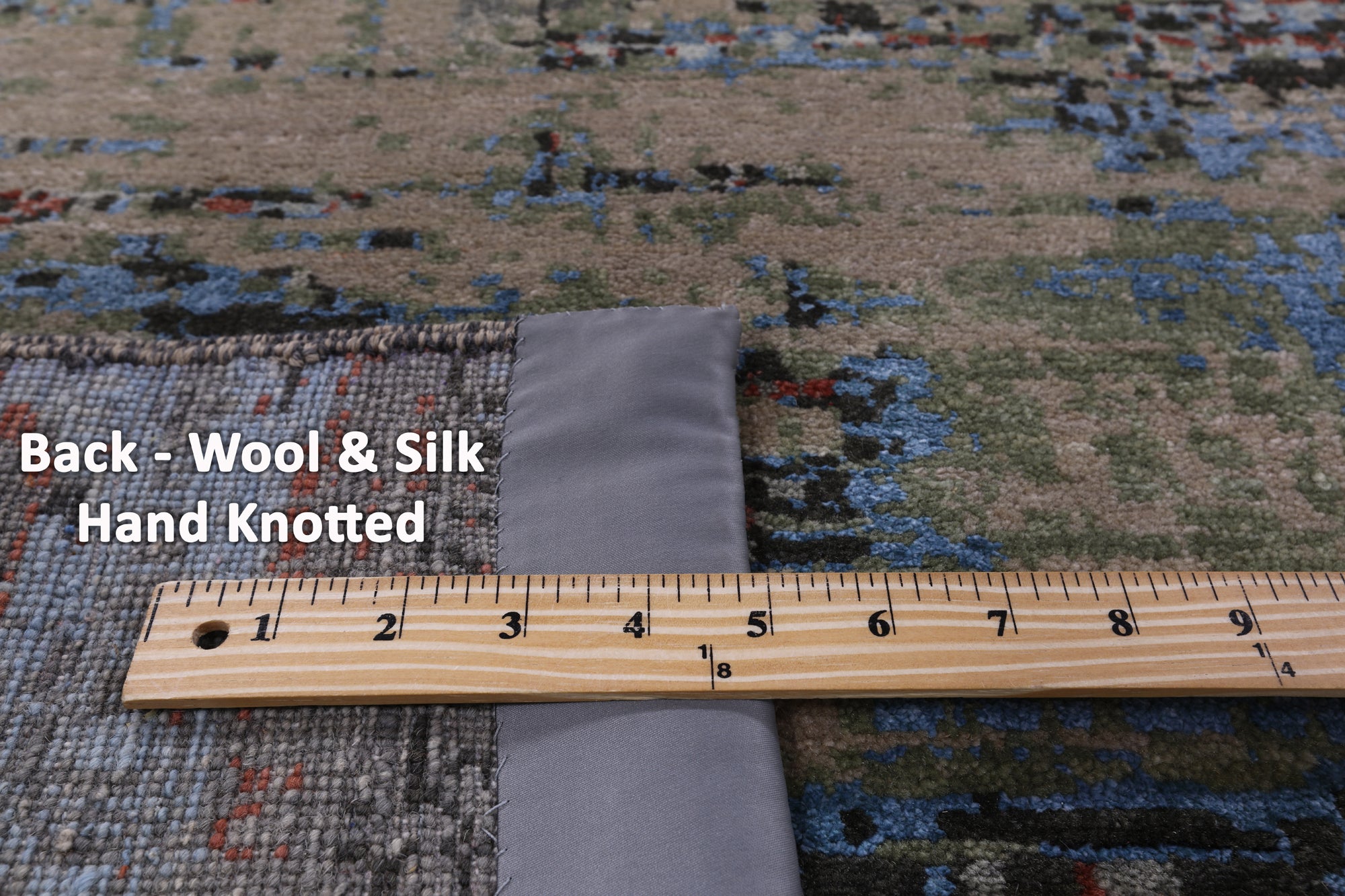 Modern Hand Knotted Wool & Silk Rug - 8' 1" X 10' 4" - Golden Nile