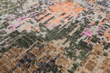 Abstract Modern Hand Knotted Wool & Silk Rug - 8' 1" X 10' 4" - Golden Nile