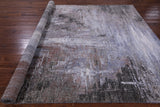 Abstract Modern Hand Knotted Wool & Silk Rug - 8' 0" X 10' 2" - Golden Nile