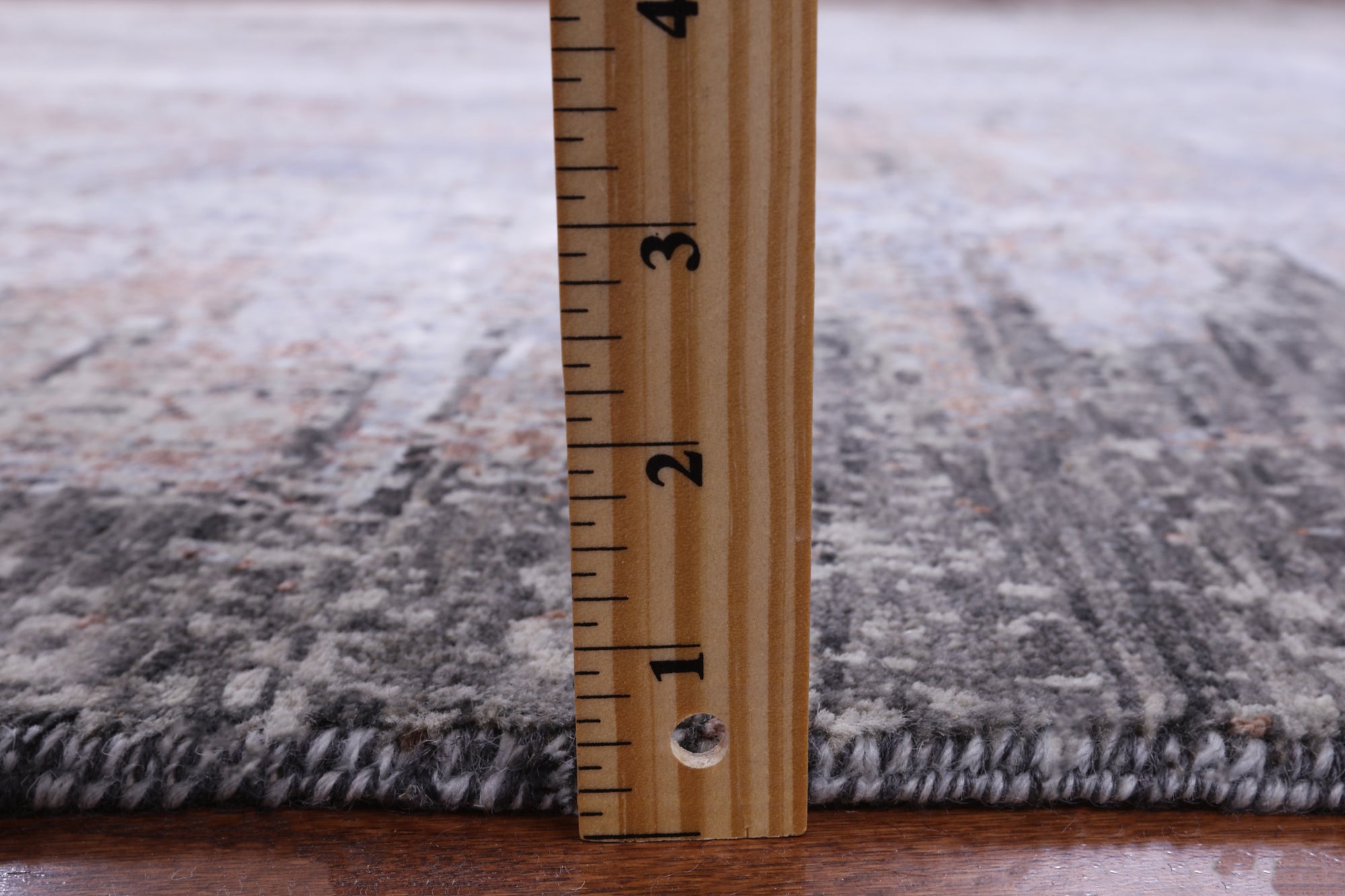 Abstract Modern Hand Knotted Wool & Silk Rug - 8' 0" X 10' 2" - Golden Nile