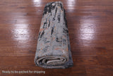 Abstract Modern Handmade Wool & Silk Rug - 7' 11" X 10' 2" - Golden Nile