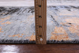Abstract Modern Handmade Wool & Silk Rug - 7' 11" X 10' 2" - Golden Nile